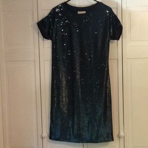 Sequin t shirt dress